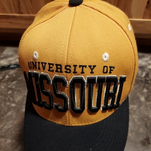 Vintage 90s Missouri Mizzou Tigers Zephyr Brand Snapback Baseball Hat Cap