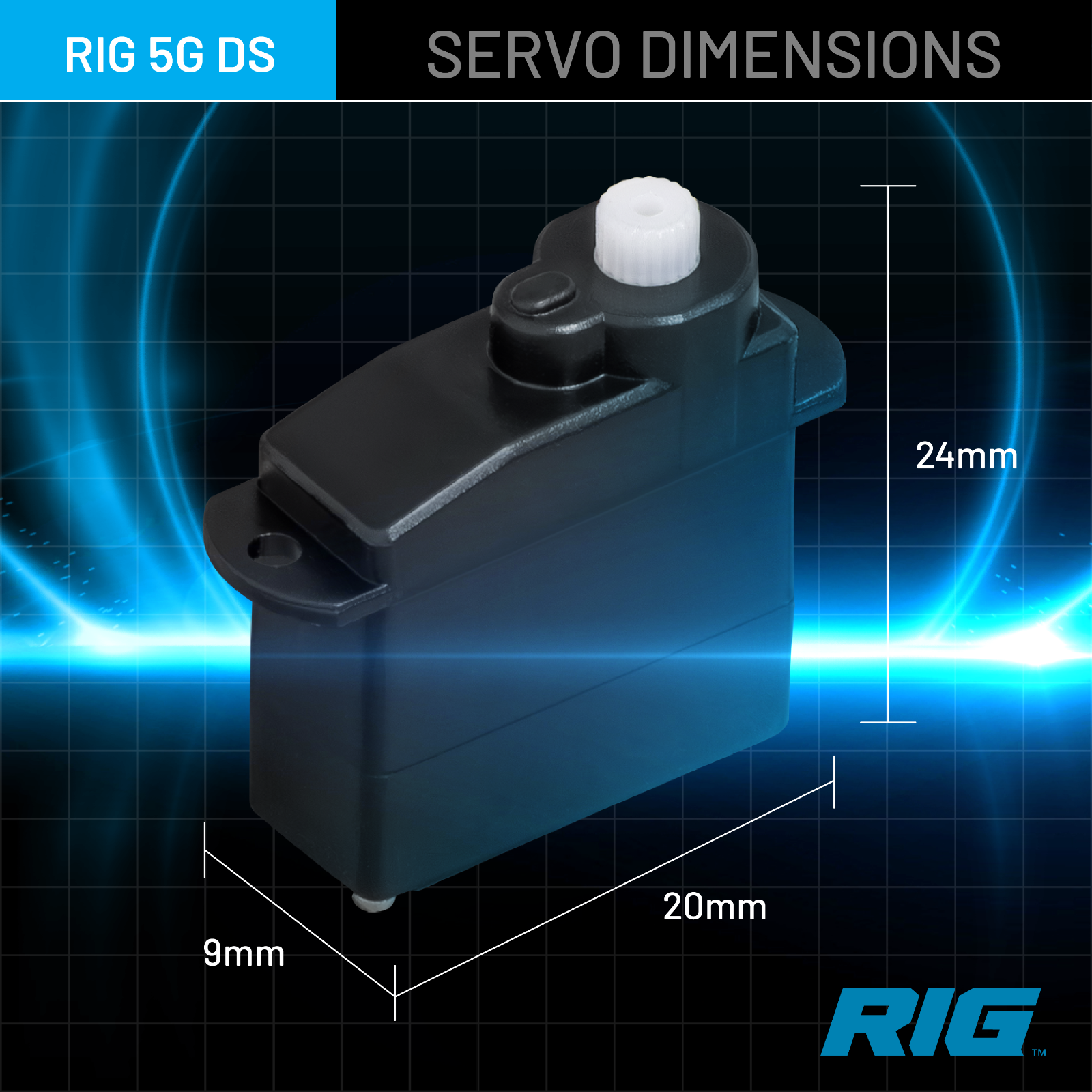 RIG 5G (4.3g) Ultra Micro Digital Servo - 4 SERVOS - FREE SHIPPING