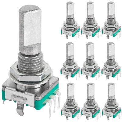 10 Pcs EC11 Rotary Encoder Dode Switch Audio Digital Potentiometer with Switc