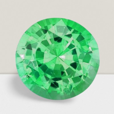 VVS Emerald Round Cut Loose Gemstone 10 mm - 3.54 Cts Gemstone
