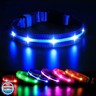 MASBRILL Led Dog Collar-Rechargeable Light Up Dog Collars Water-Resistant Lighted Dog Collar Flashing Glowing Dog Collar Night Walking Collar for Dogs