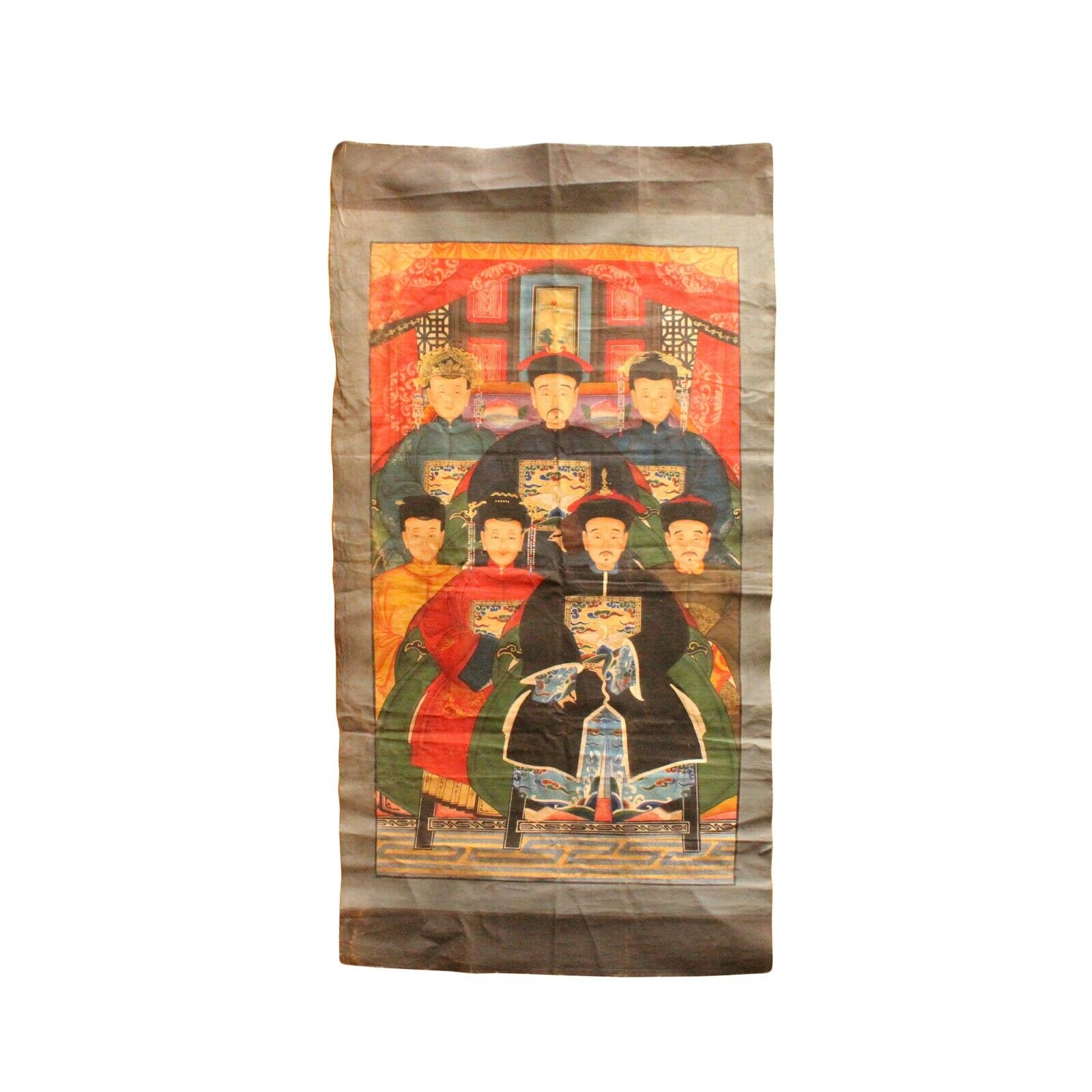 Chinese Hand-painted Canvas Color Ink Ancestors Painting Art cs5096S Chinese Hand-painted Canvas Color Ink Ancestors Painting Art cs5096S