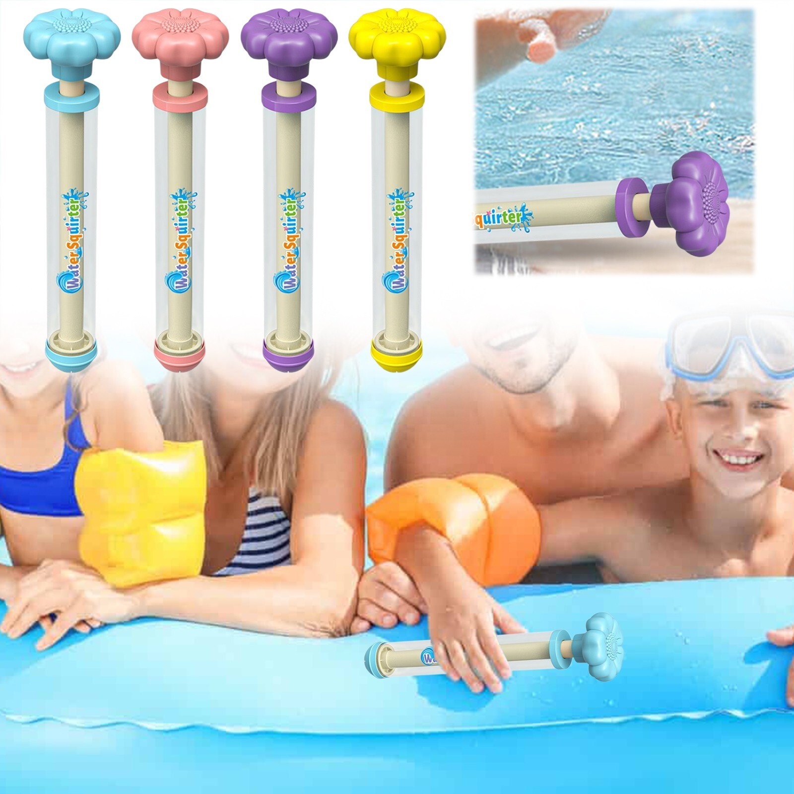 Vaundy マスコット Big Toy Water Gun3点セット Water Gun 56 cm Blue Orange Water Guns | Toys  Guns