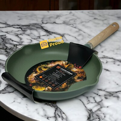 Masterclass Frying Pan 9.5 Inch Nonstick Skillet Premium Kitchen Cookware Green