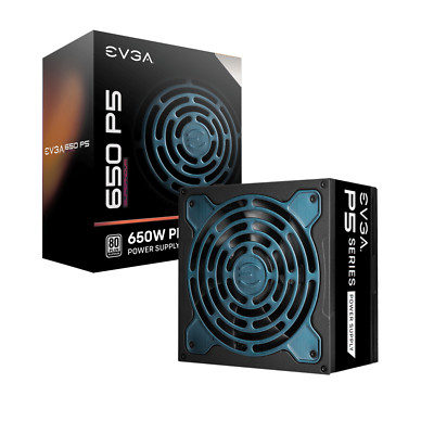EVGA  650 Watt P5, 80 Plus Platinum 650W, Fully Modular, 220-P5-0650-X1