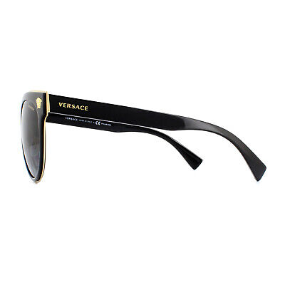 Pre-owned Versace Sunglasses Ve2198 1002t3 Black Gray
