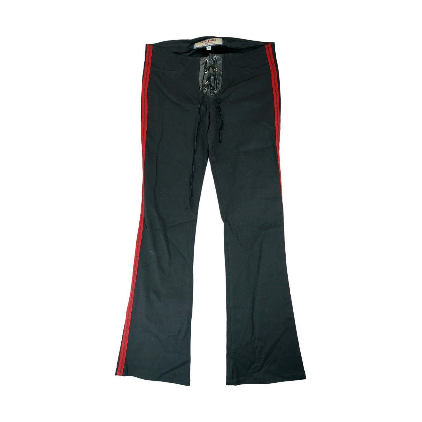 パンツ 00s archive velour stripe flare pant y2k Y2k Flare Pants E Girl Style Sexy Strechy Trousers Women