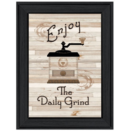 Настенный рисунок для кухни The Daily Grind 2 в черной рамке