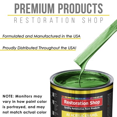 Restoration Shop Gasser Green Metallic Kit Acrylic Enamel Quart Kit, Auto Paint