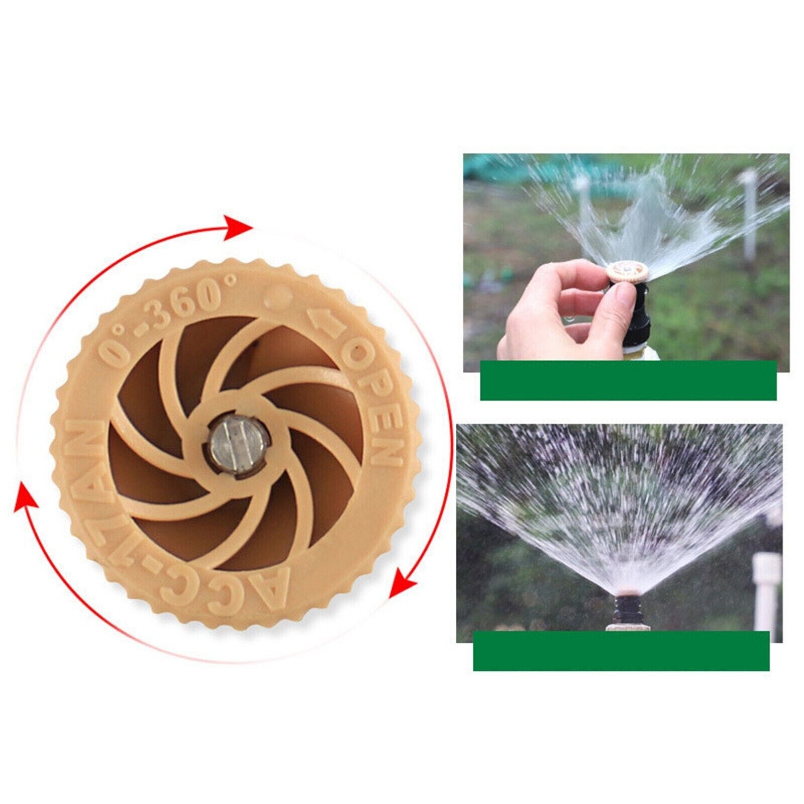 360° Rotation Auto Irrigation System Garden Lawn Sprinkler Patio Save Water USA