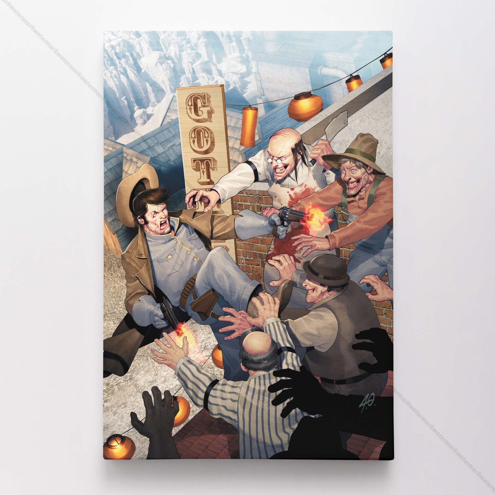All-Star Western Poster Canvas DC Comic Book Cover Art Print #46132