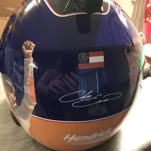 Chase Elliott First Win Helmet Autographed
