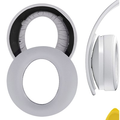 Geekria Protein Leather Ear Pads for PS4 Gold Wireless 2018 Headphones (Grey)