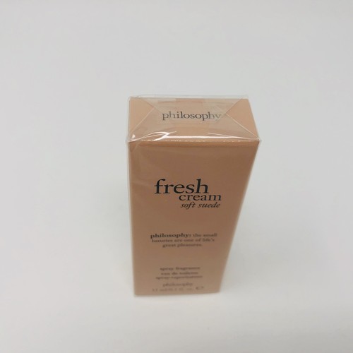 Philosophy Fresh Cream Soft Suede Spray Fragrance EDT 0.5 oz NEW in SEALED BOX