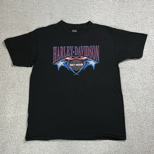 Harley-Davidson フレイム ファイヤー 90s アメリカ製 Vintage 90s Harley Davidson Flame Logo T Shirt XL | eBay