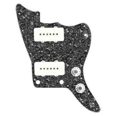 920D Custom Jazzmaster Grit Loaded Pickups /guard White on Black Pearl