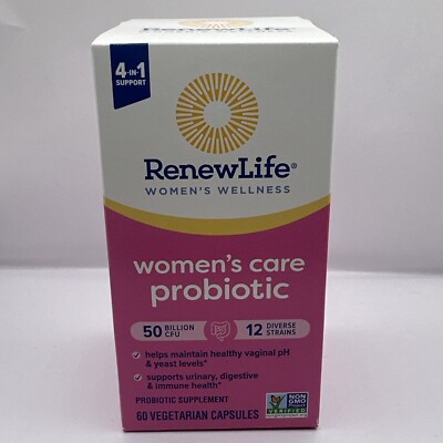 Renew Life Women s care Probiotic, 50 Billion CFU, 60 capsules EXP:03/2026