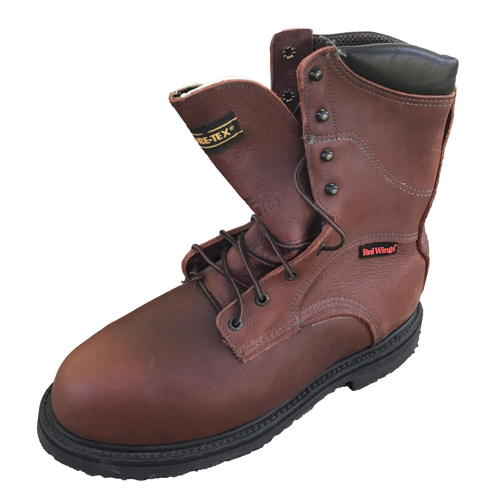 Vintage Red Wing 31037 Steel Toe Brown Boots Men 10.5B Gore