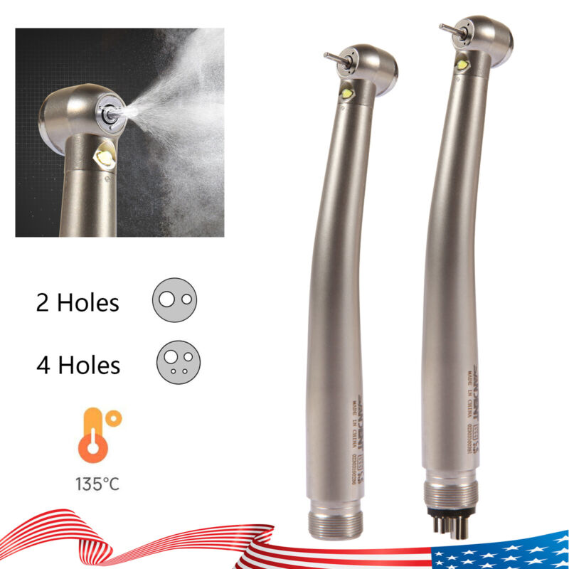 Turbina LED 2/4 orificios con pieza mano de alta velocidad