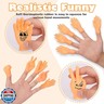 30 pcs Tiny Hands Finger Puppets, Mini Hands Little Small Hands Mini Thing Gag Performance Funny Fingers for Puppet Show Gifts Classroom Prizes Party Favors for Kids (7 Styles)