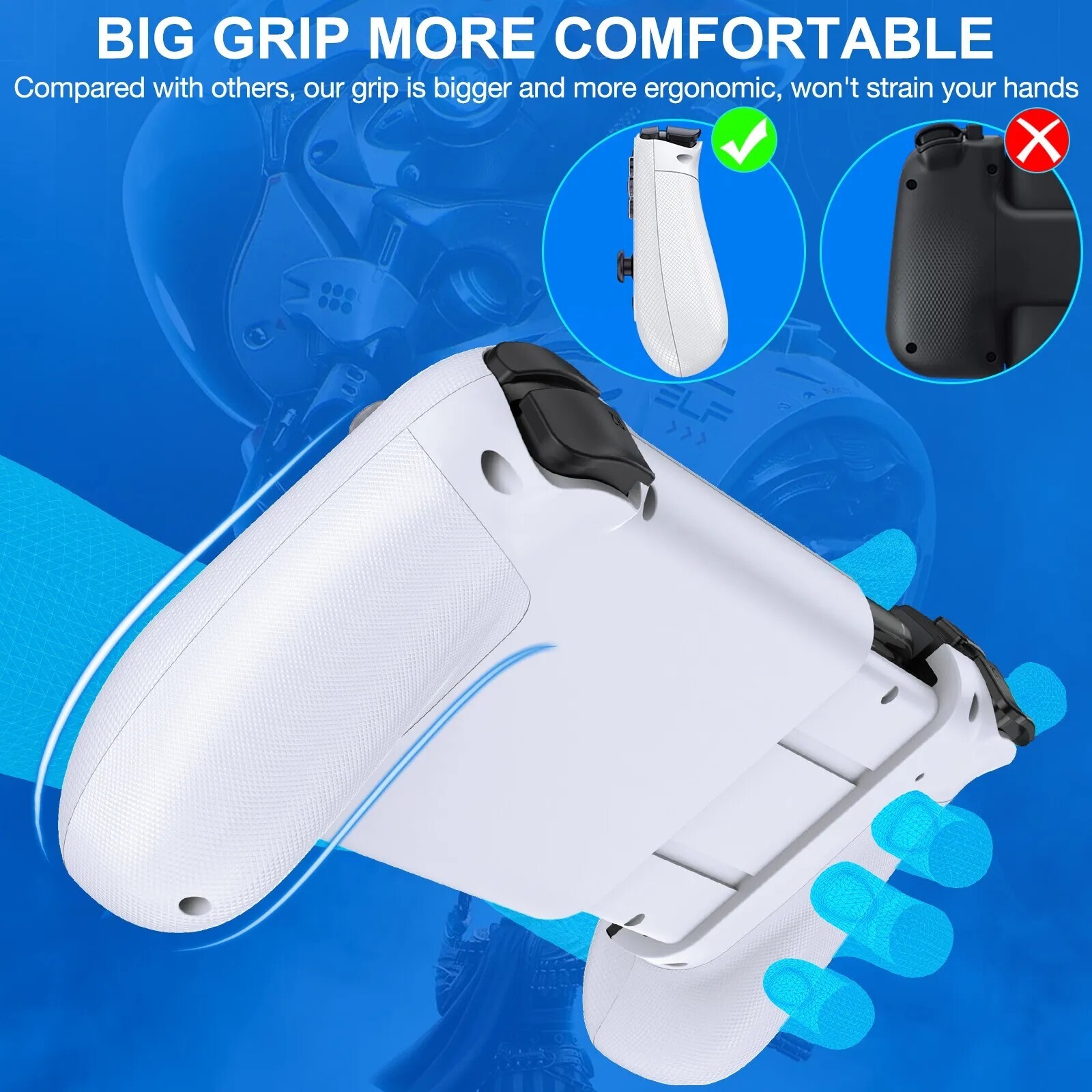 Wireless Phone Controller for iPhone/Android,Mobile Gaming Controller for iOS