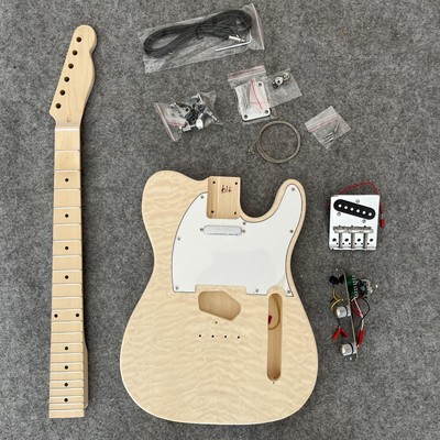 Chinese DIY semi-finished TL style Water streak  electric guitar kit