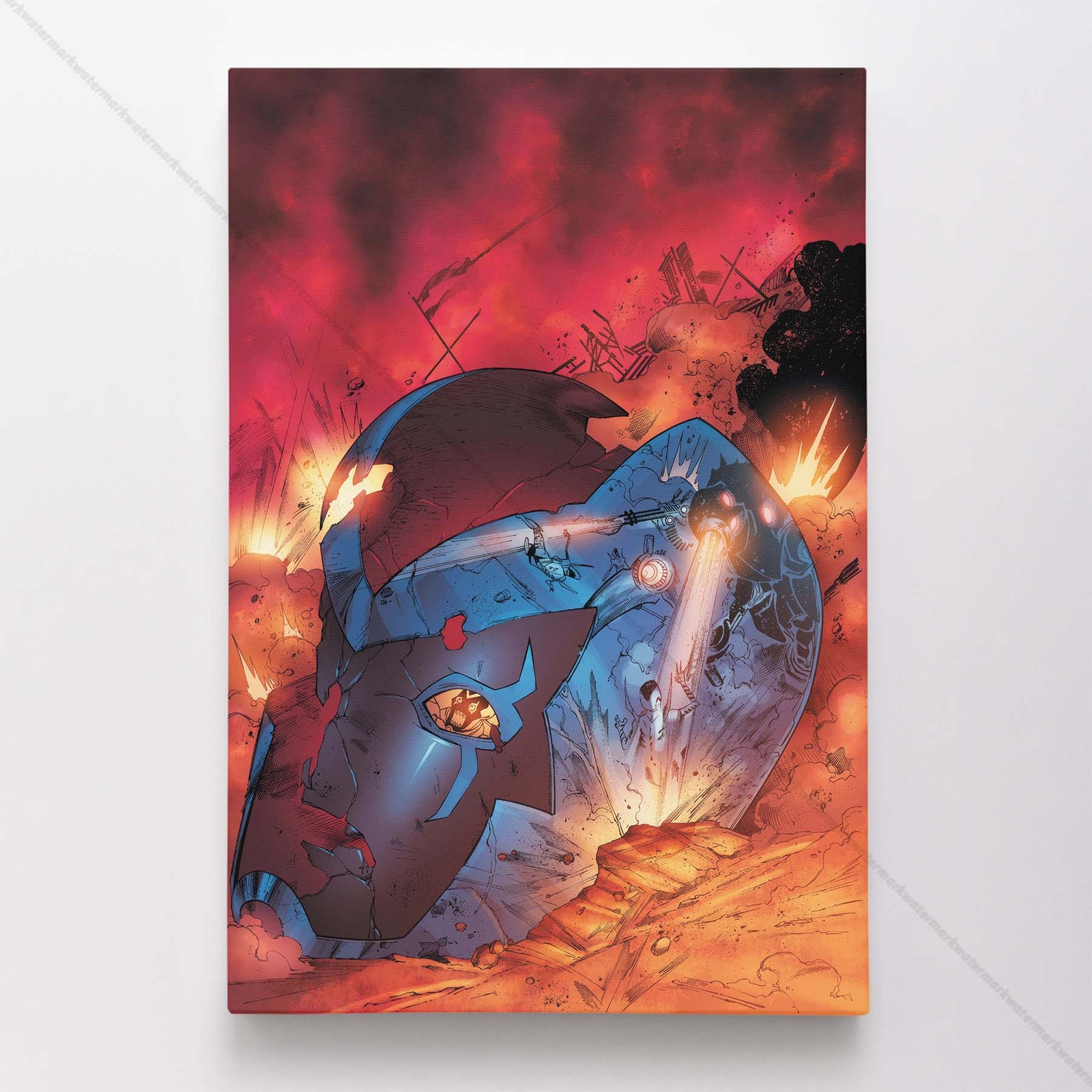 Blue Beetle Poster Canvas DC Comic Book Cover Art Print #8876