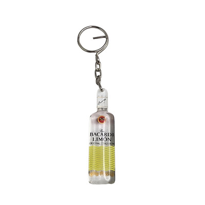 Vintage Bacardi Limon Original Citrus Rum Alcohol Keychain Keyring