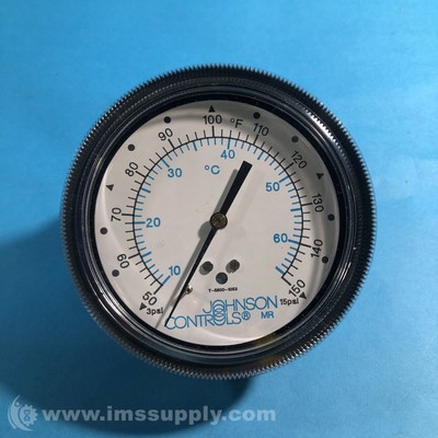 Johnson Controls T-5500-1053 Pneumatic Temperature Indicator FNOB