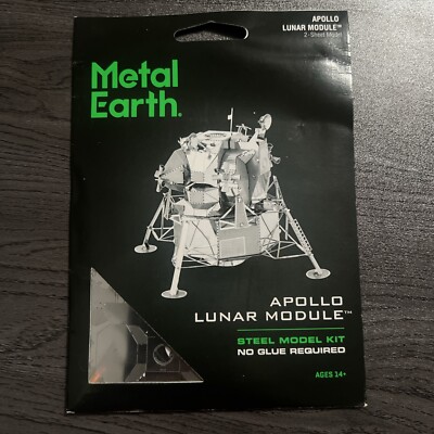 Fascinations Metal Earth Apollo Lunar Module 3D Metal Model Kit Constructor NEW
