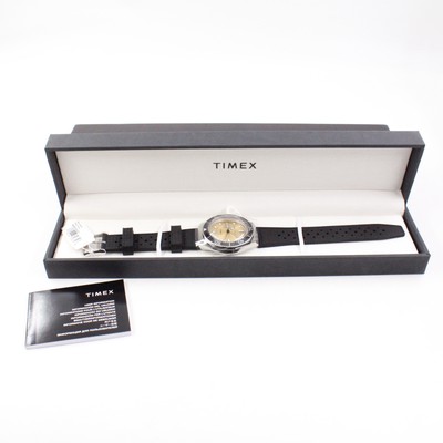 Pre-owned Timex M79 Automatic 40mm Stainless Steel Watch With Rubber Strap (tw2w47600)