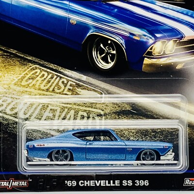 Hot Wheels Premium Car Culture Cruise Boulevard  69 Chevelle SS 396 - N