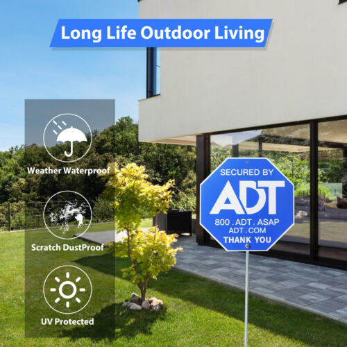 For Yard Security Sign ADT Security Signs(100% Aluminum) --Post not Included