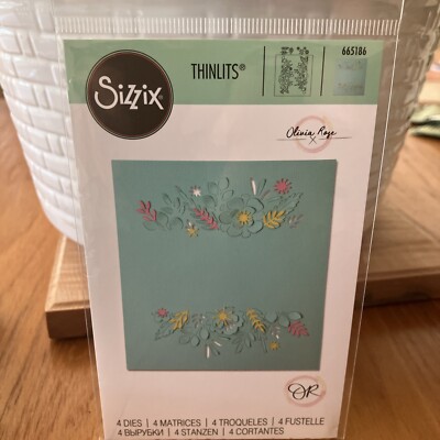 Sizzix Thinlits Die Set, Floral Borders #665186