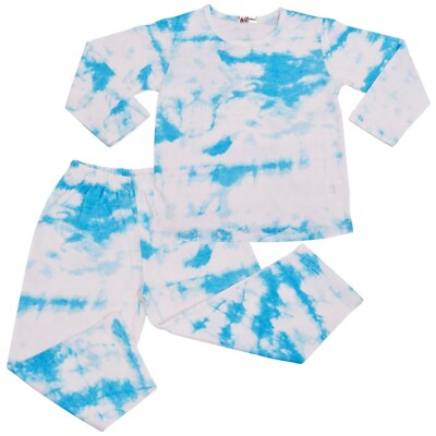 Pijamas De Cosplay Para Niñas Ropa De Casa Colorido Tie Dye Regalos Para Niños