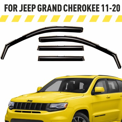 Rain Guards Vent Visors Shade for 2011-2020 Jeep Grand Cherokee