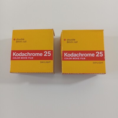 Kodachrome 25 Color Movie Film NOS Km495P LOT OF 2