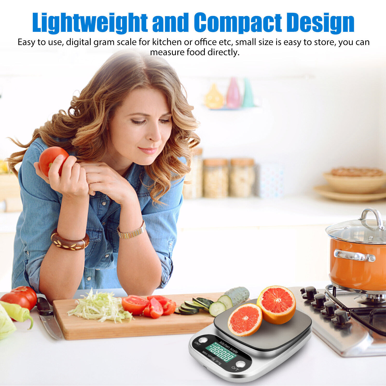 Digital Kitchen Food Diet Scale Multifunction Weight Balance 22lbs/1g 0.04Oz-