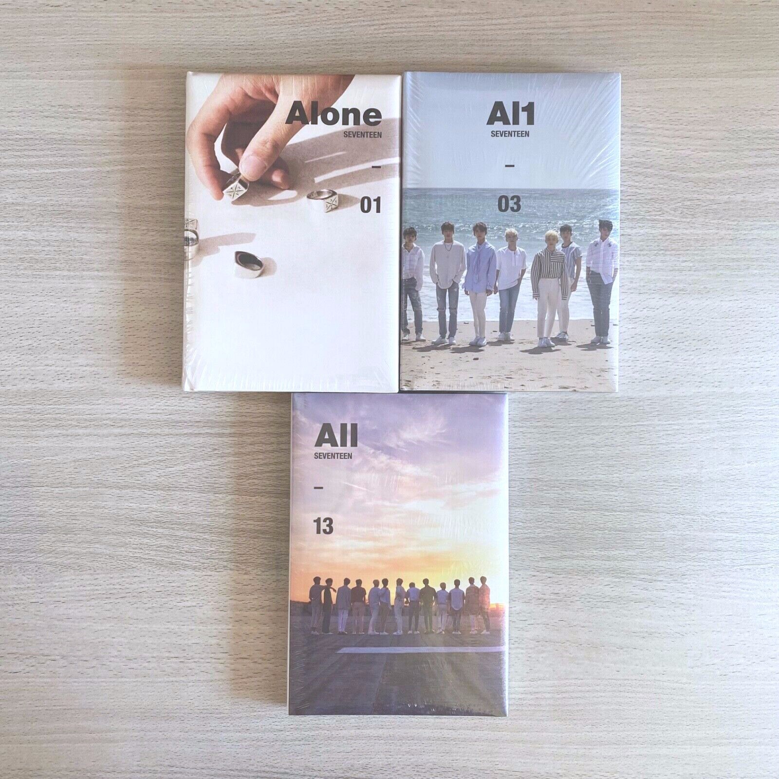 New Sealed SEVENTEEN 4th mini album Al1 3 ver. set Alone ver