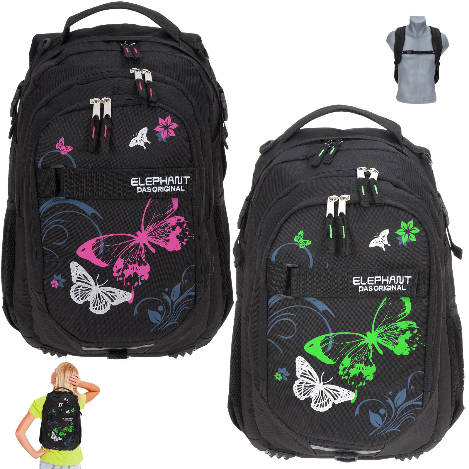 Moos Lips Schulrucksack Offiziell – Vielseitiger Rucksack Mit Ergonomischem Rücken, Gepolsterten Schulterriemen & Praktischen Fächern