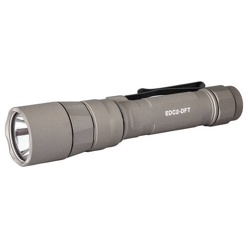Surefire Everyday Carry Light EDC2-DFT Dual-Fuel Turbo Flashlight 700 Lumens Tan