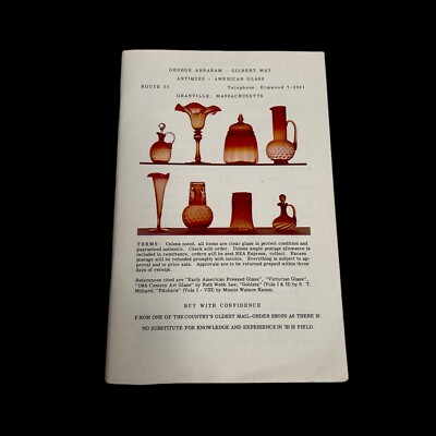 Antiques American Glass George Abraham Gilbert May Vintage Mail Order Catalog