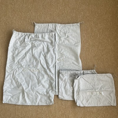 Stuart Weitzman Empty Grey Silver 2 Shoe and 2 Boots Dust Bags Set of 4