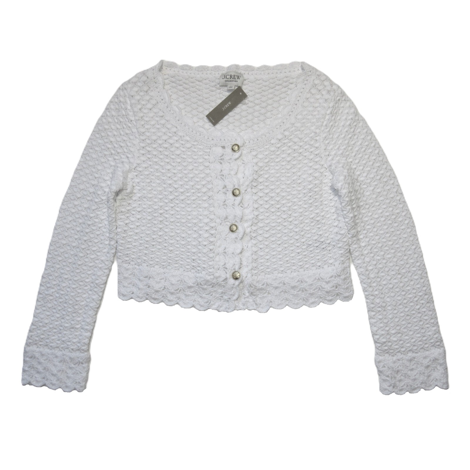 NWT J.Crew Collection Crochet Cropped Cardigan Sweater in NWT J.Crew Collection Crochet Cropped Cardigan Sweater in