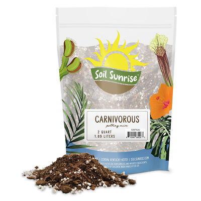 Carnivorous Plant Potting Soil Mix for Venus Fly Trap, Pitcher Plant (2qt)