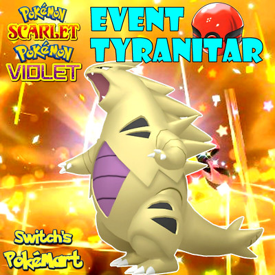  Shiny Tyranitar Event Max IVs EVs With Ribbons  Battle Ready Scarlet Violet  