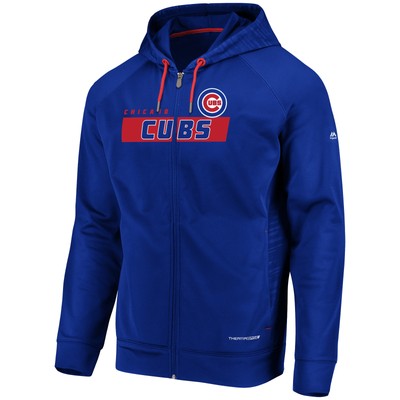 Спортивная толстовка с капюшоном на молнии Chicago Cubs, средний размер