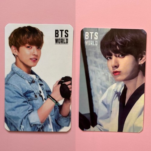 Double-sided BTS Jungkook BTS World album photocard JK Kook