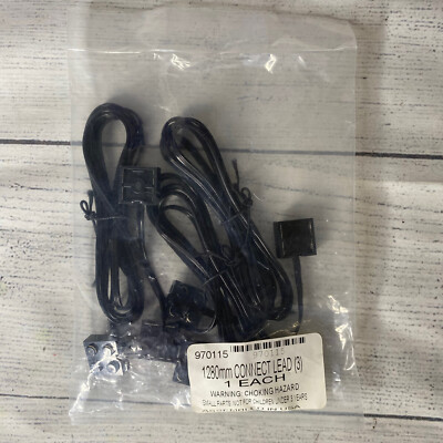 LEGO Electric Power Functions 2x2 plate wires Black Connecting Leads 970115 3 ct