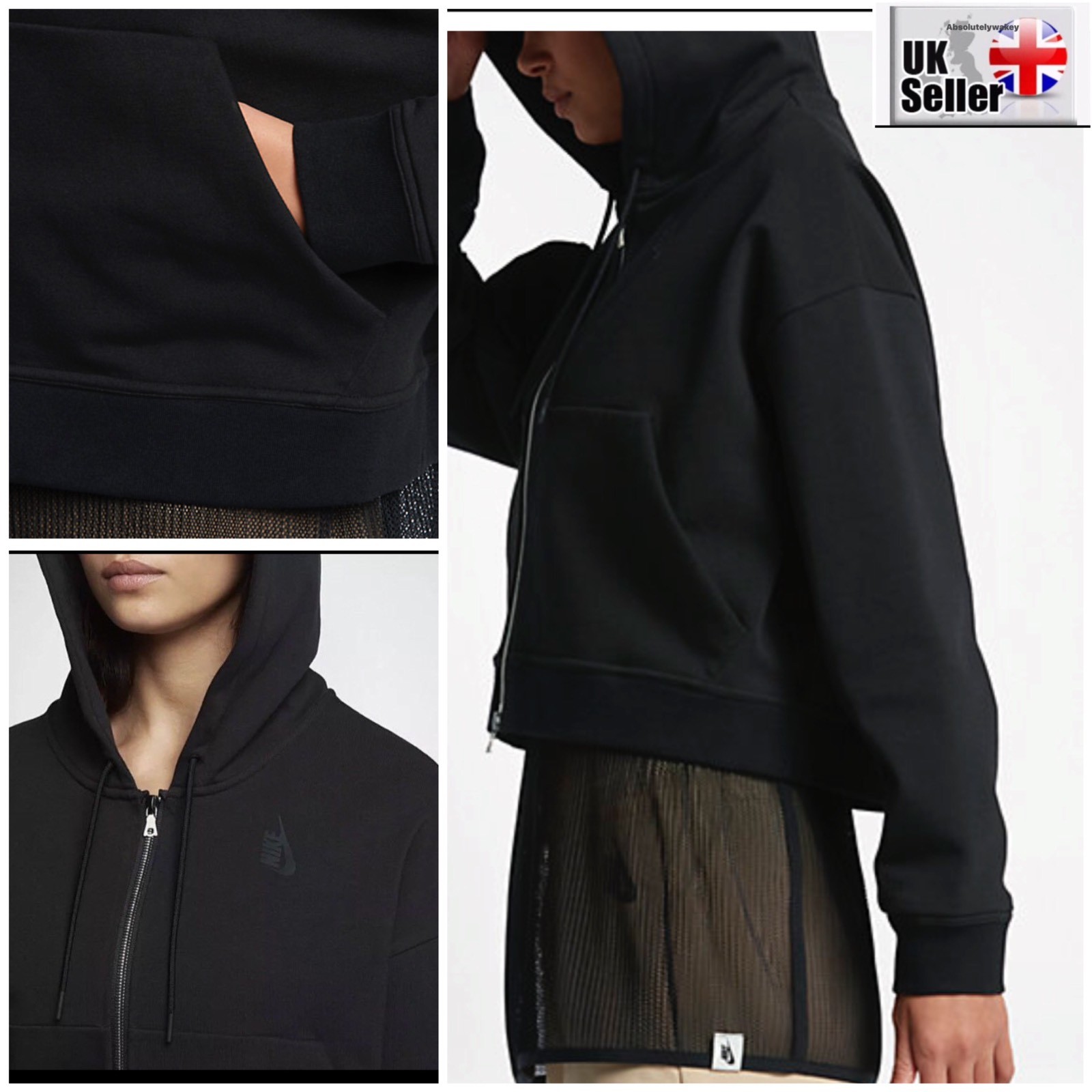 nikelab essential fleece hoodie